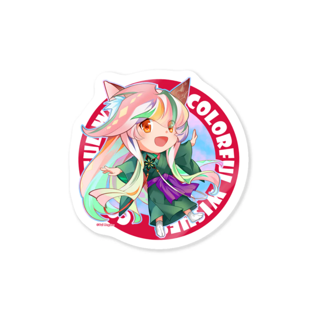 A SKYSCRAPER LOVEの~Colorful wishes~ Original art sticker／オリジナルアート・ステッカー Sticker