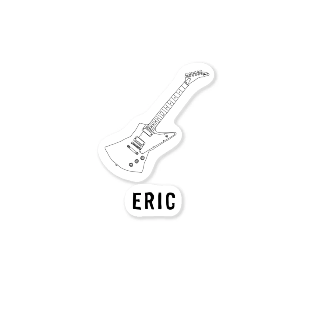 Handwritten GuitarsのERIC -black line- ステッカー