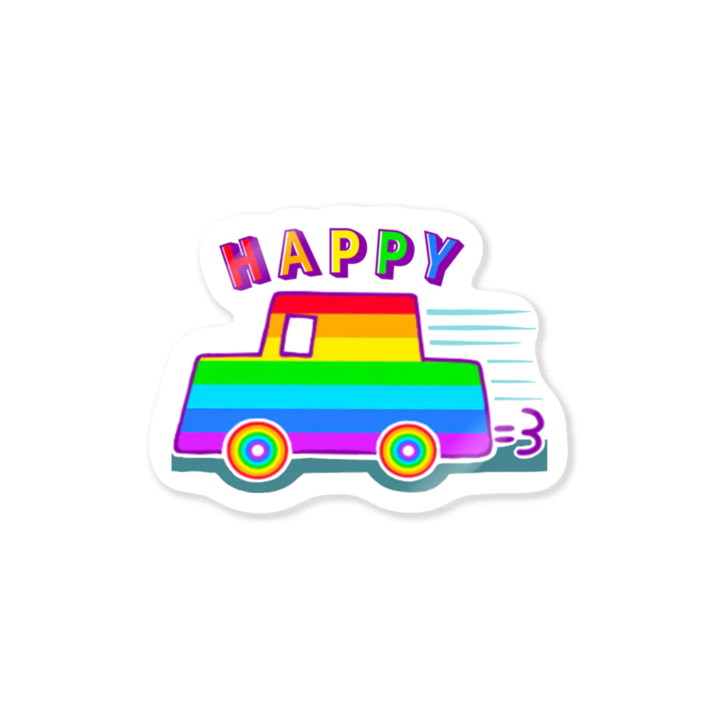 ひじりやノエルのにじカー【虹色HAPPYレインボー】 Sticker