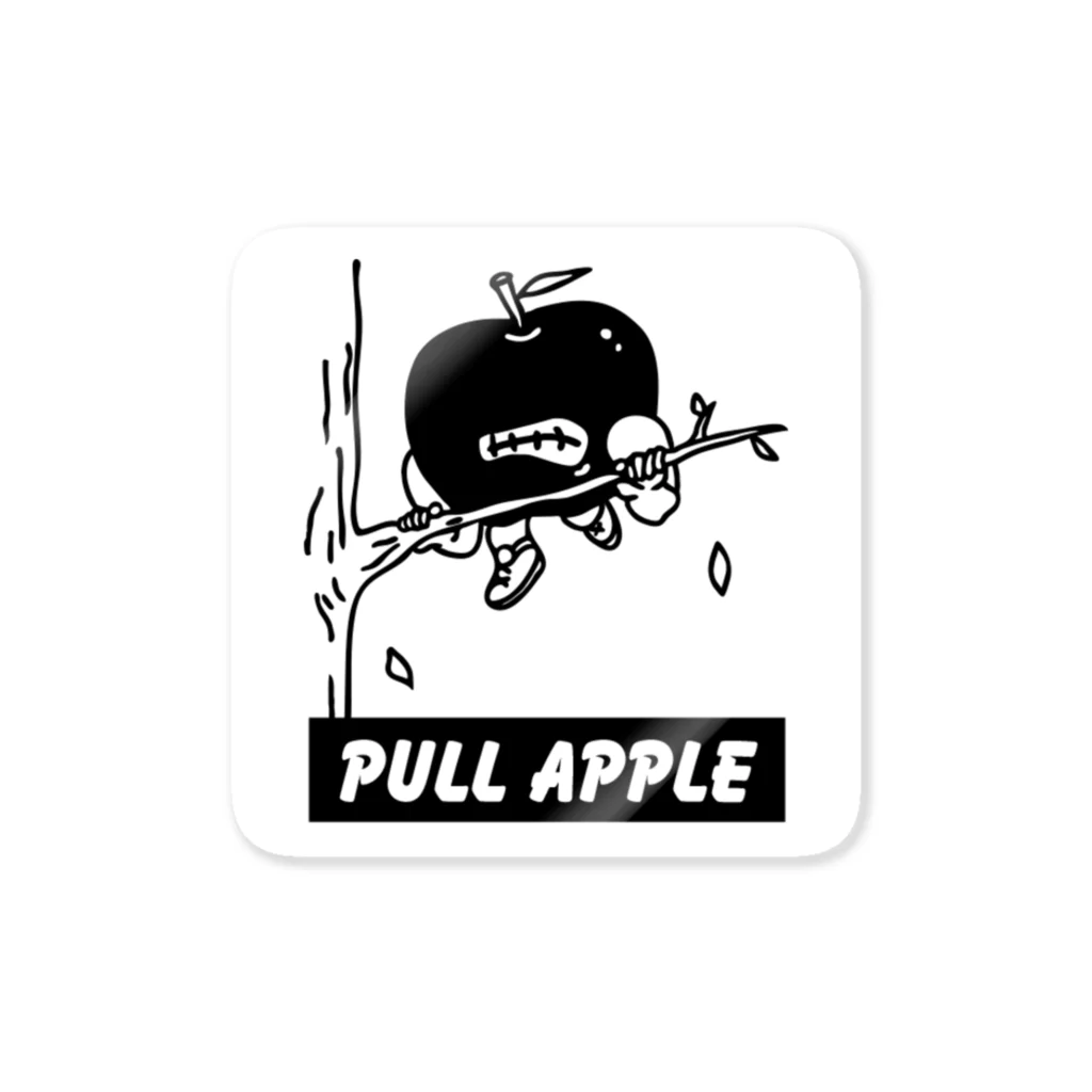 グッディーの懸垂やろうぜ！のPULL APPLE ステッカー