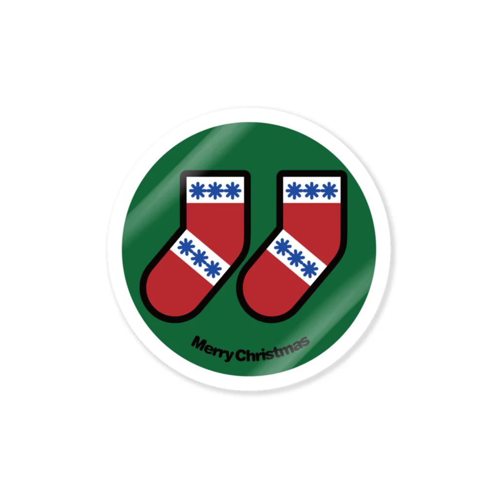 NICE ONEのクリスマスオーナメント　靴下 Sticker