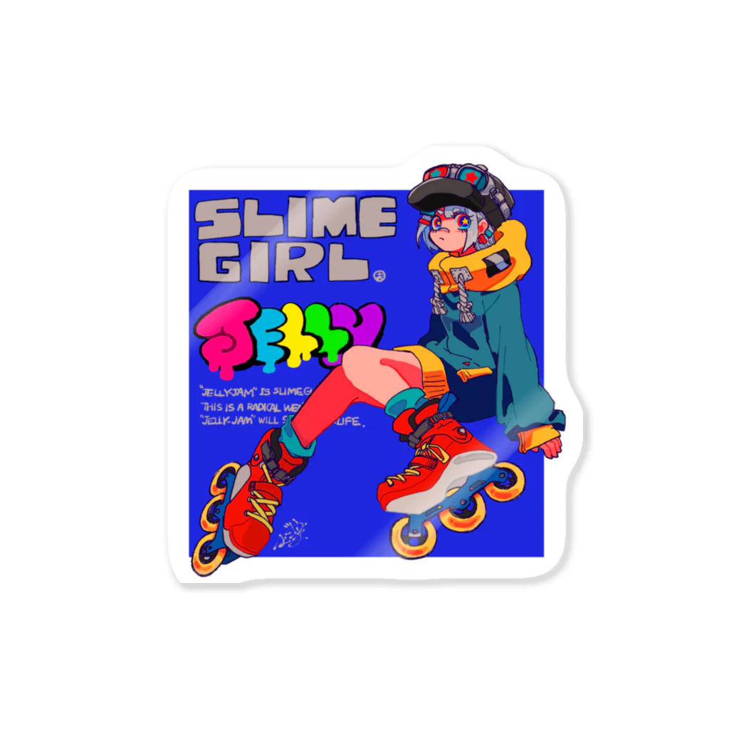 ニュータウンのジェリージャム　スケート Sticker