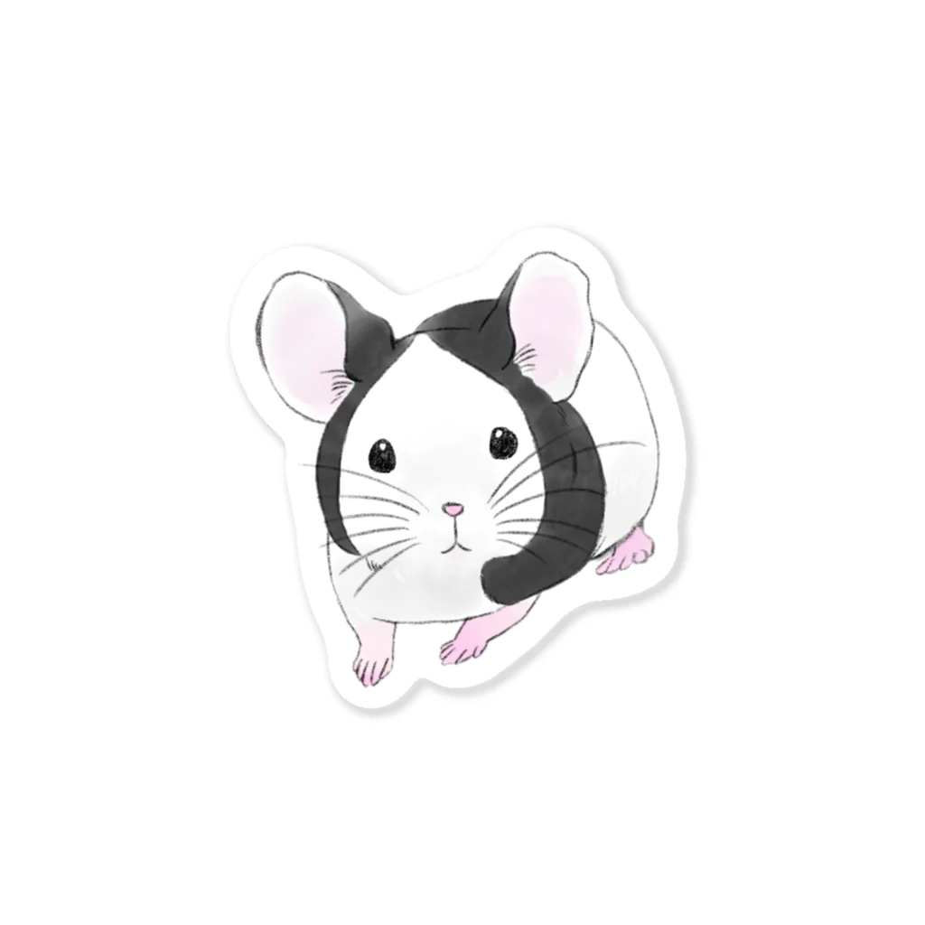 rodentの水彩風ふわふわパンダマウスさん Sticker