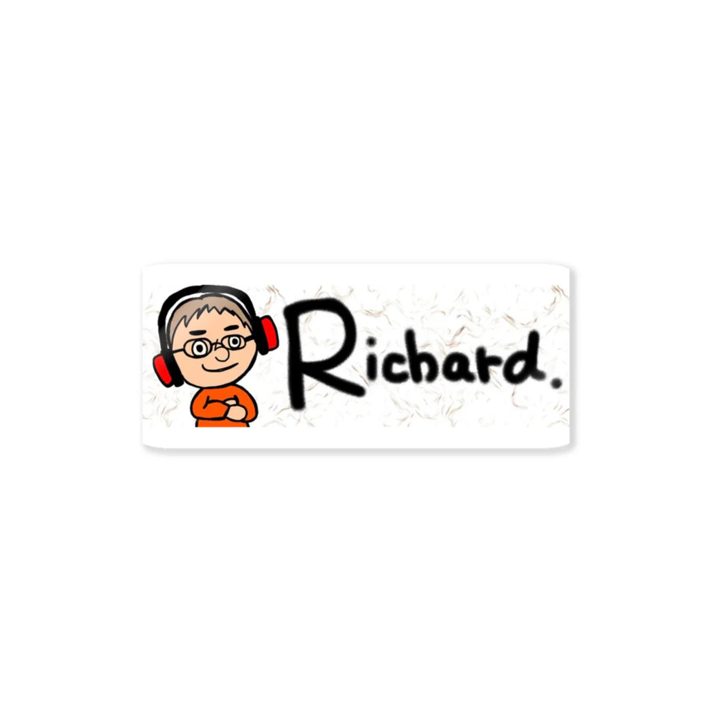 ＲＩＣＨＡＲＤのＲＩＣＨＡＲＤの似顔絵Ｂ ステッカー