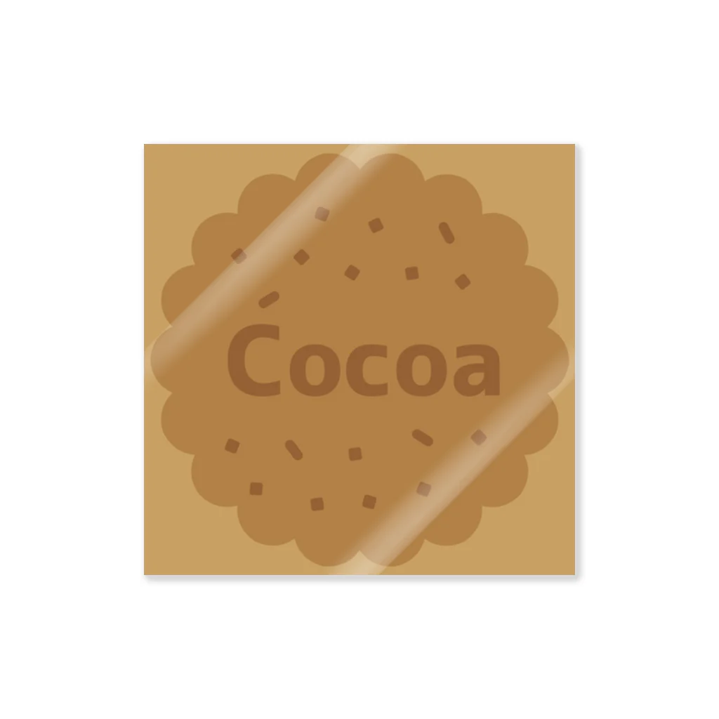 Own Your Life -SUZURI-のCocoa beige ステッカー（クッキー） Sticker