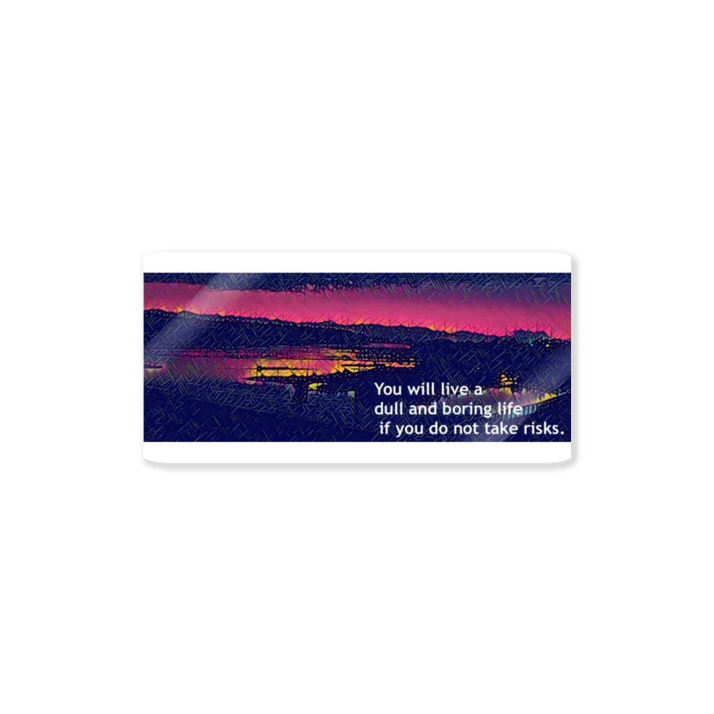 disq1202のSunset River Byword Sticker