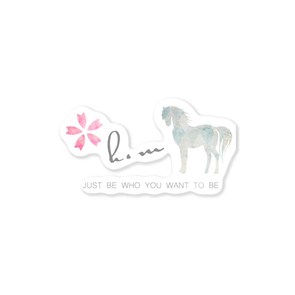 ClubHMのSpring Horse Sticker