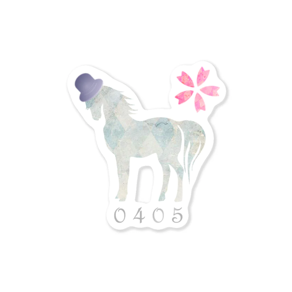 ClubHMのSpring Horseミニ　帽子 Sticker