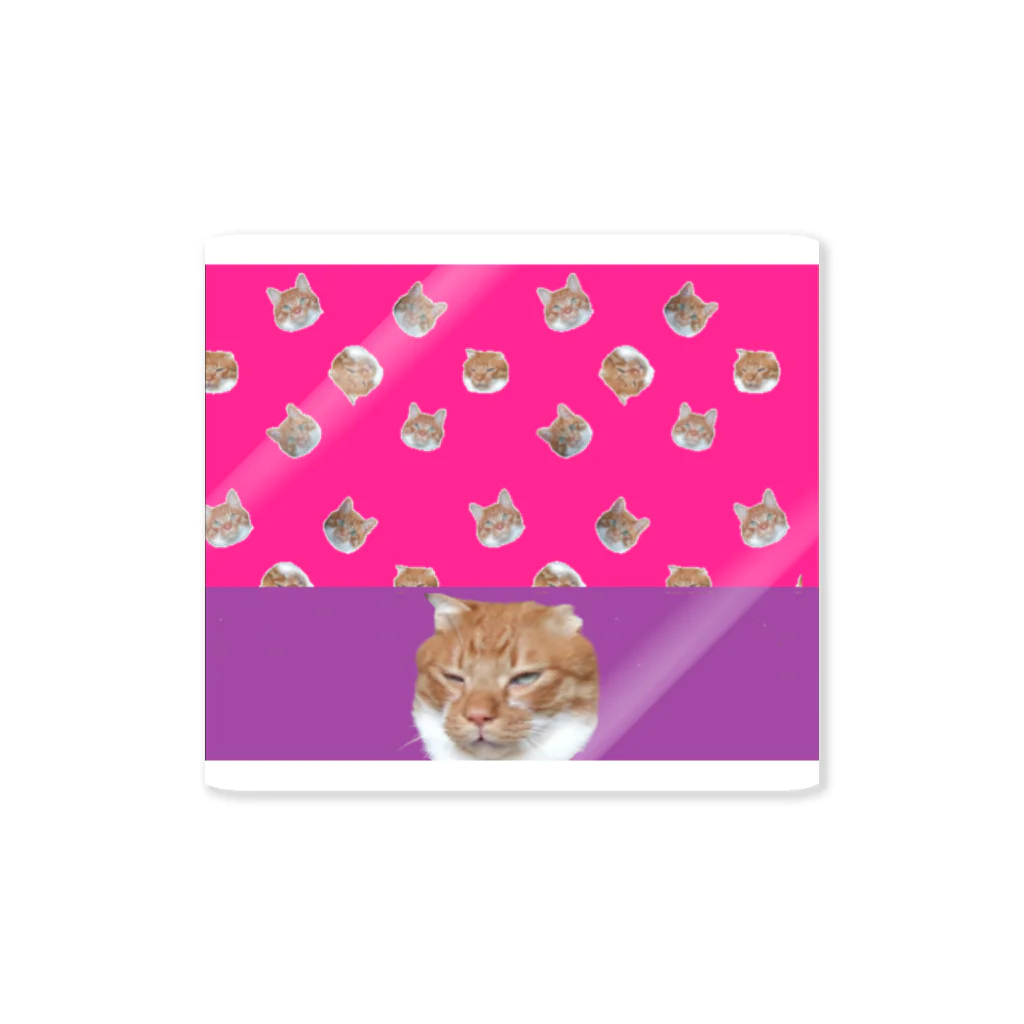 壁かべSHOP・SUZURI店の変な猫さん Sticker