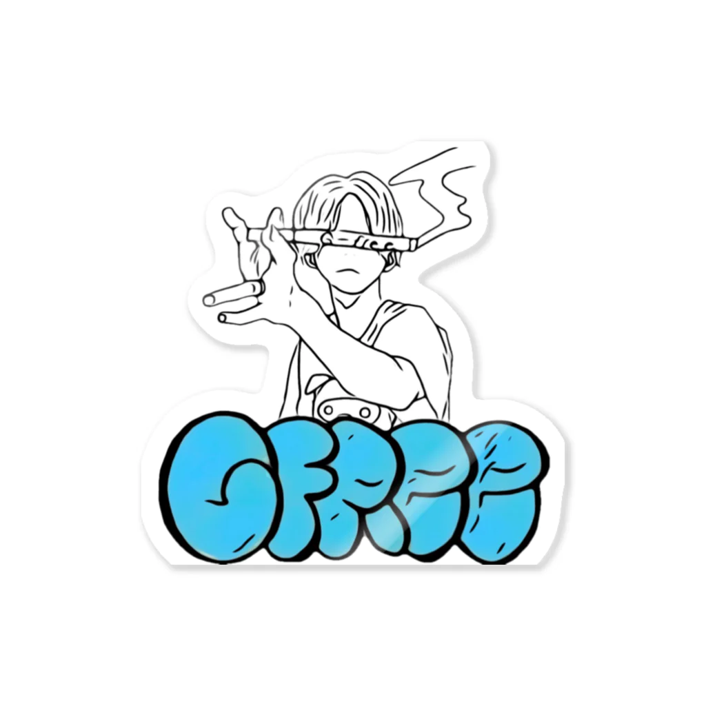 G-FREEのG-FRee Tシャツ Sticker