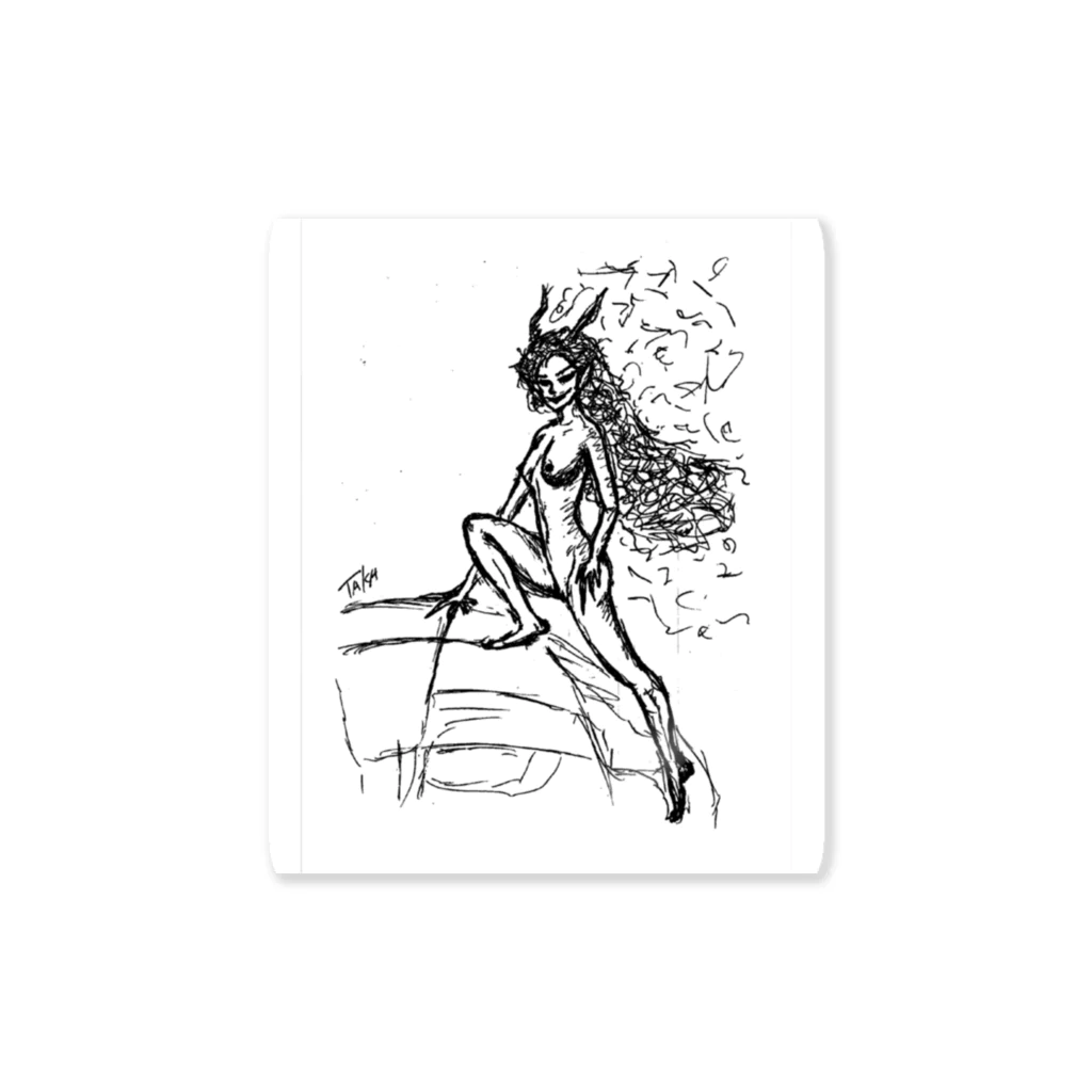 京都の魔雑貨堂のFantasy Girl 1 Sticker