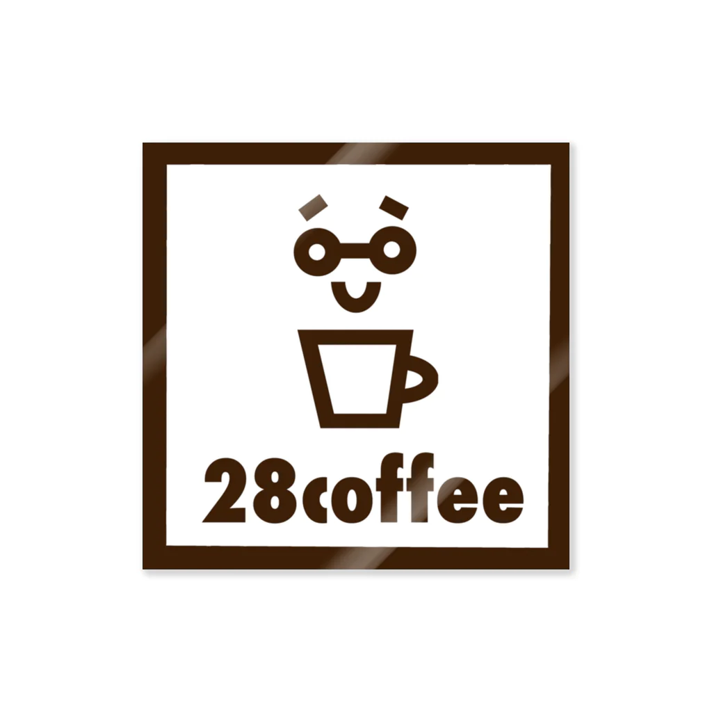 イヤフォンの28coffeeステッカー ステッカー