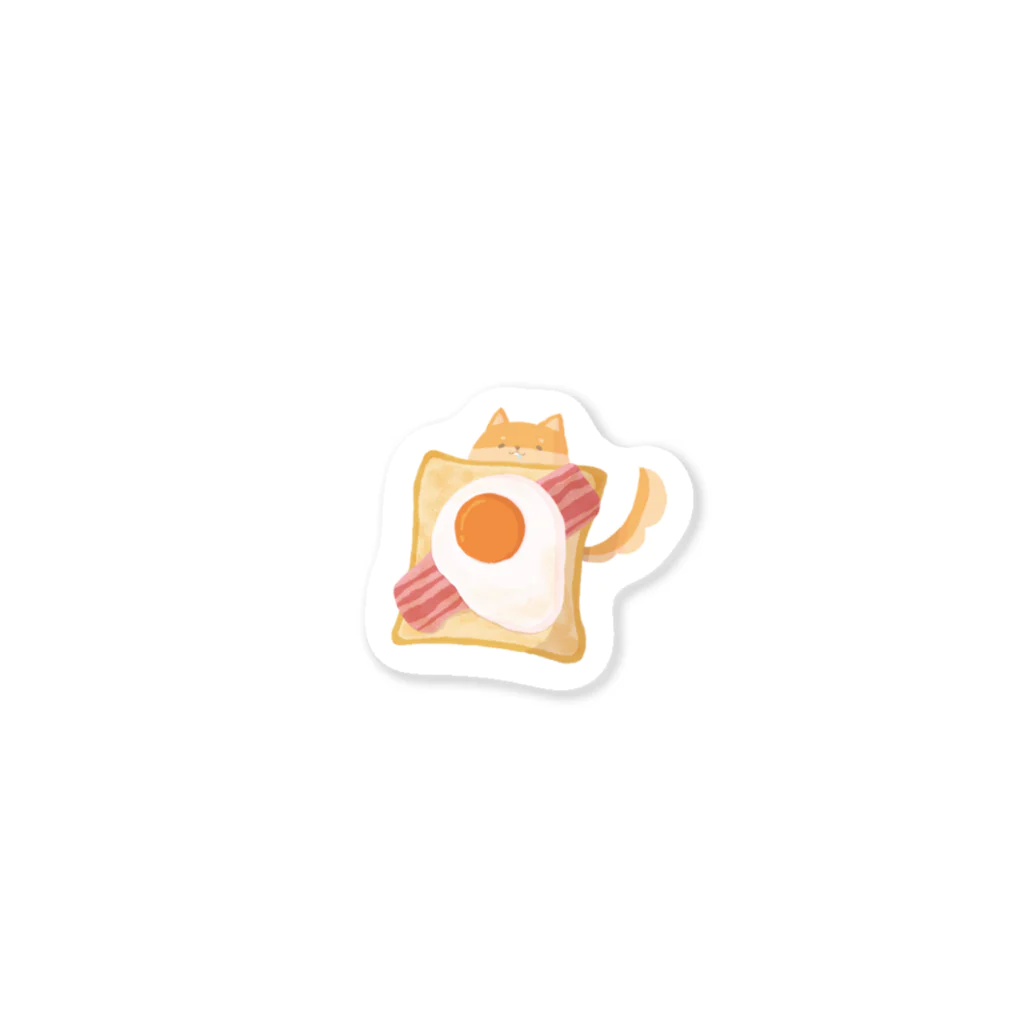 Amaneの【OSHIBA】エッグベーコントースト Sticker