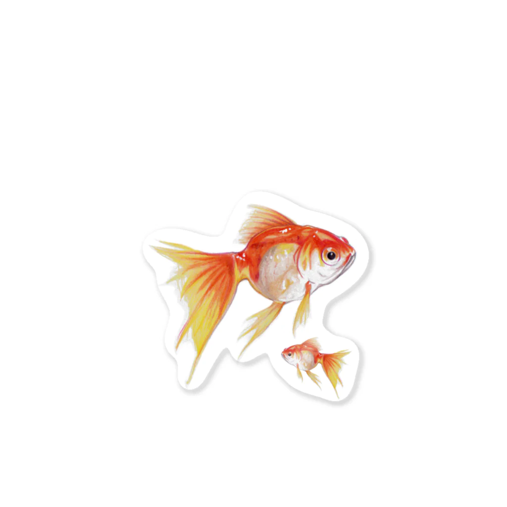 kamoto workaholicの金魚 Sticker