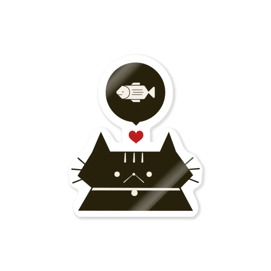 MeowlogicLabのごはん大好きミャージッ君 Sticker