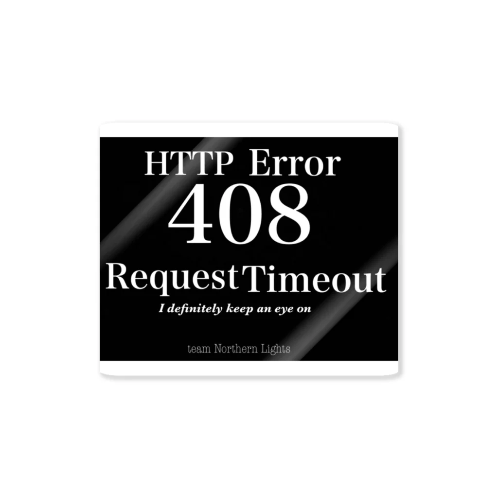 ResearchのHTTP Error 408 Request Timeout team Northern Lights ステッカー