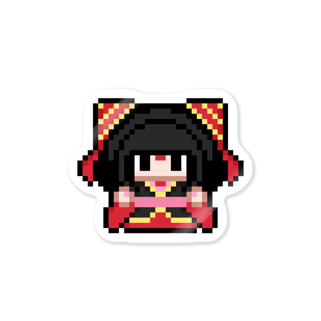 GENERAL STORE【suzuri店】のドット絵ステッカー（ラウラ） Sticker