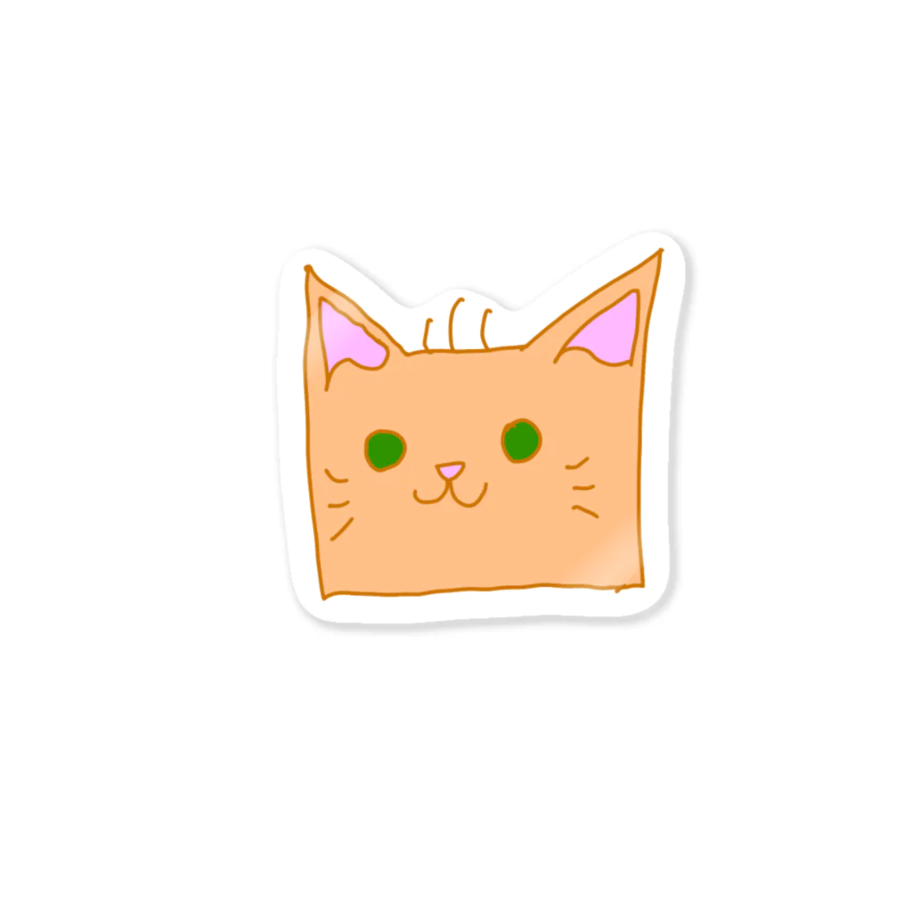 ユメノシアン🍊のしかくにちかいねこ　たくろう Sticker