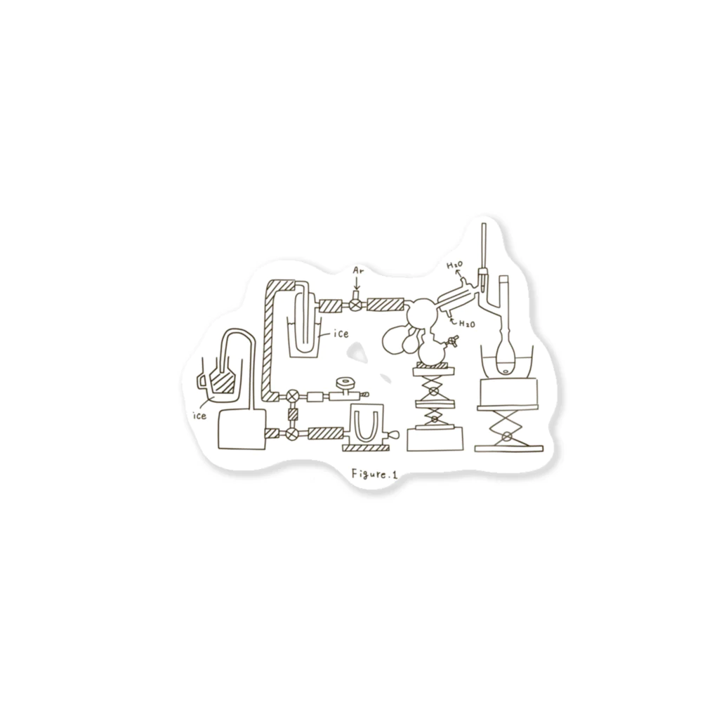 kanakondoriaの化学実験 ステッカー