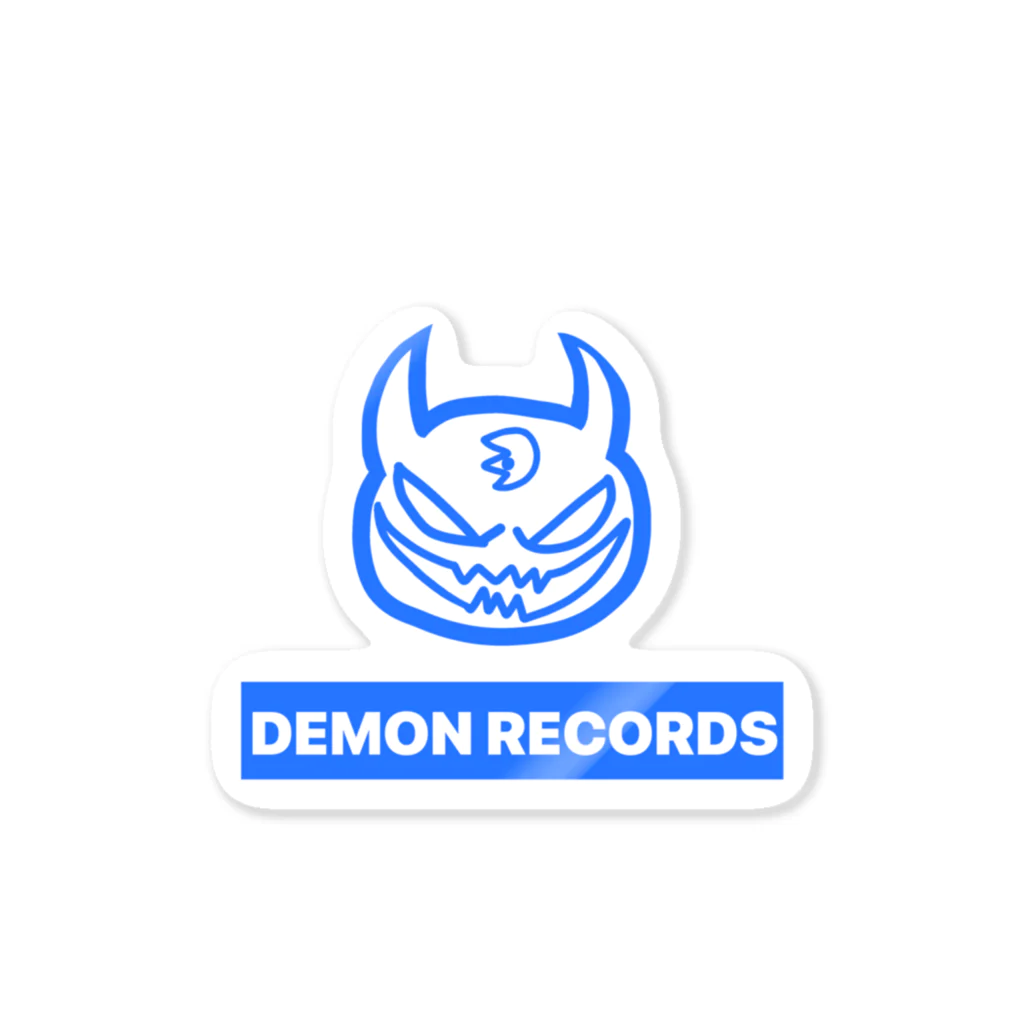 DEMON RECORDSのDEMONRECORSスタンダードロゴ ステッカー