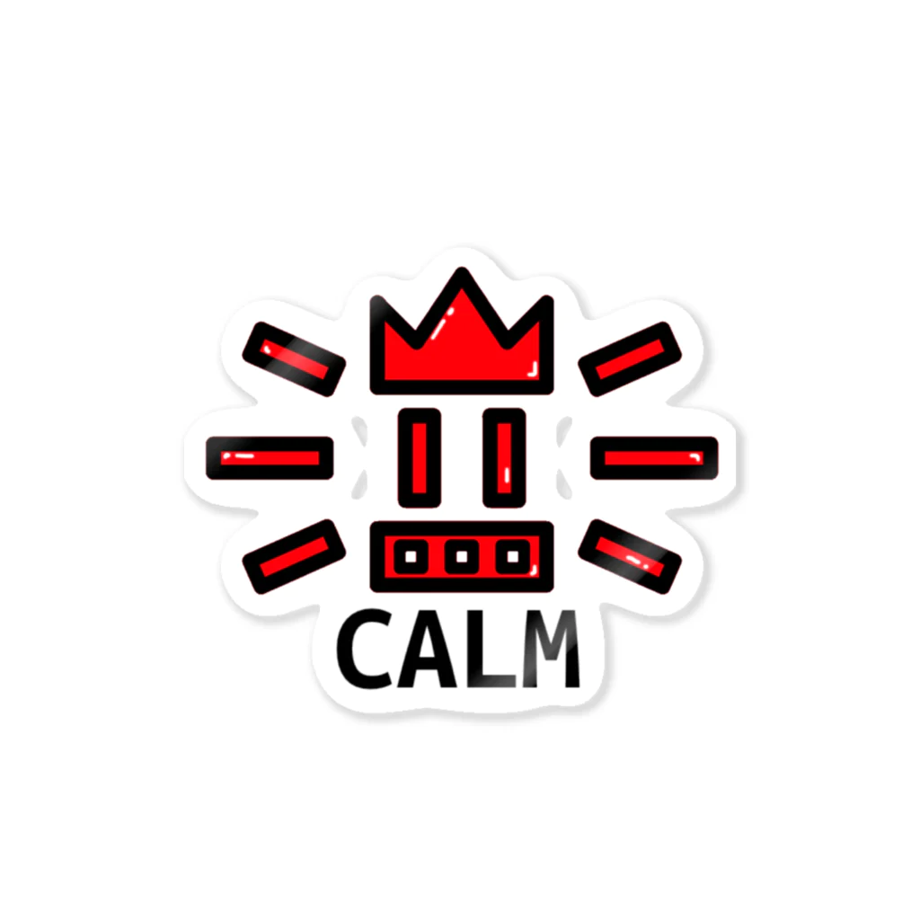 CALMのCALM RED ステッカー