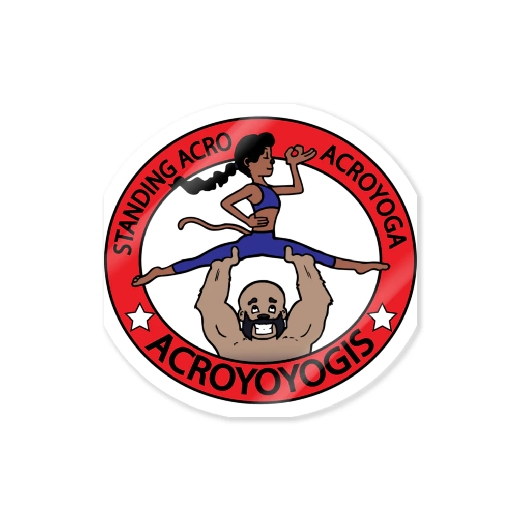 JuggernautCheerのAcroyoyogis Logo ステッカー