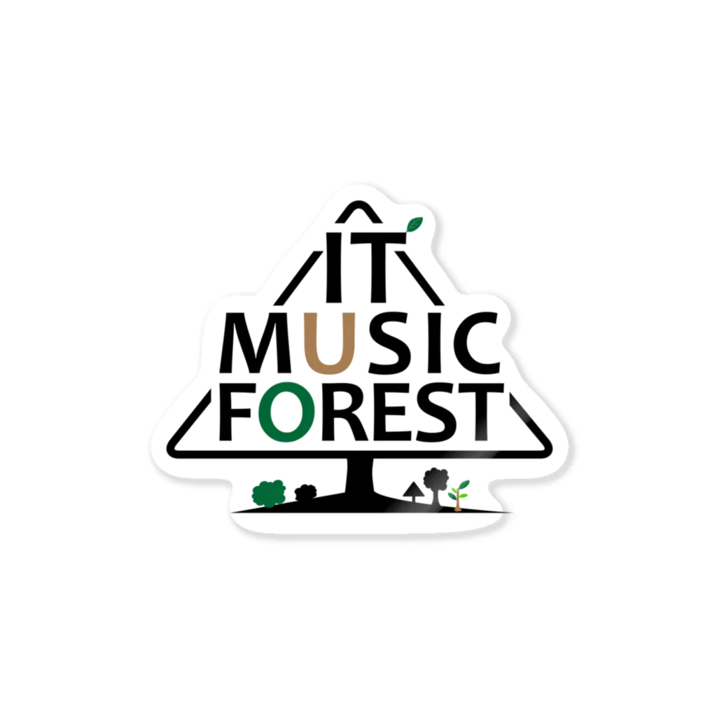 IT MUSIC FOREST チャリティーグッズショップのIT MUSIC FOREST チャリティーグッズ ステッカー