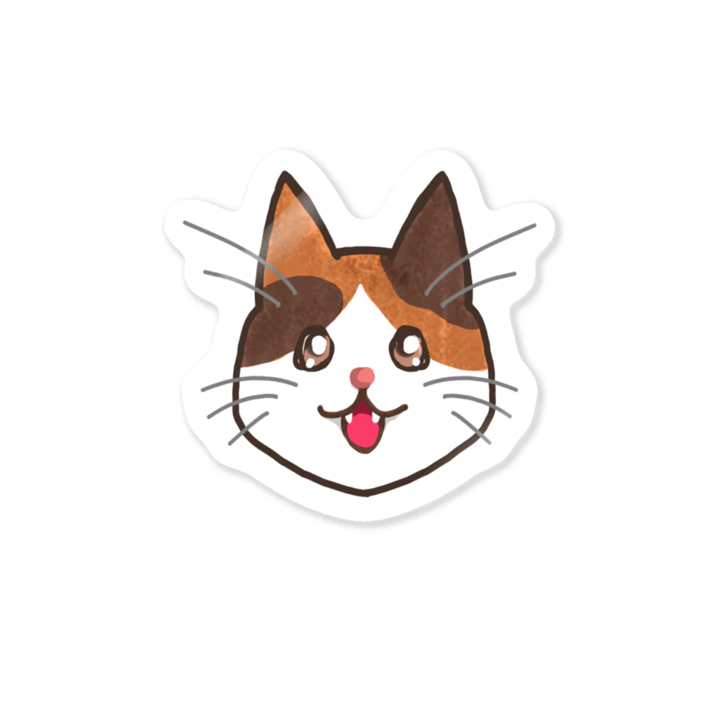 コナカマ通販SUZURI支店の三毛猫ちゃん Sticker