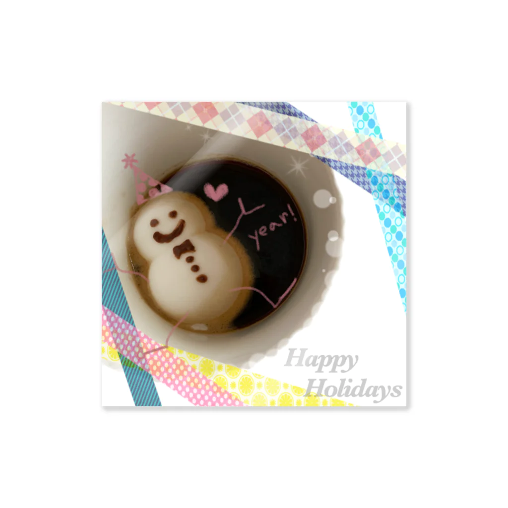 hkysg__のHappyHolidays ステッカー