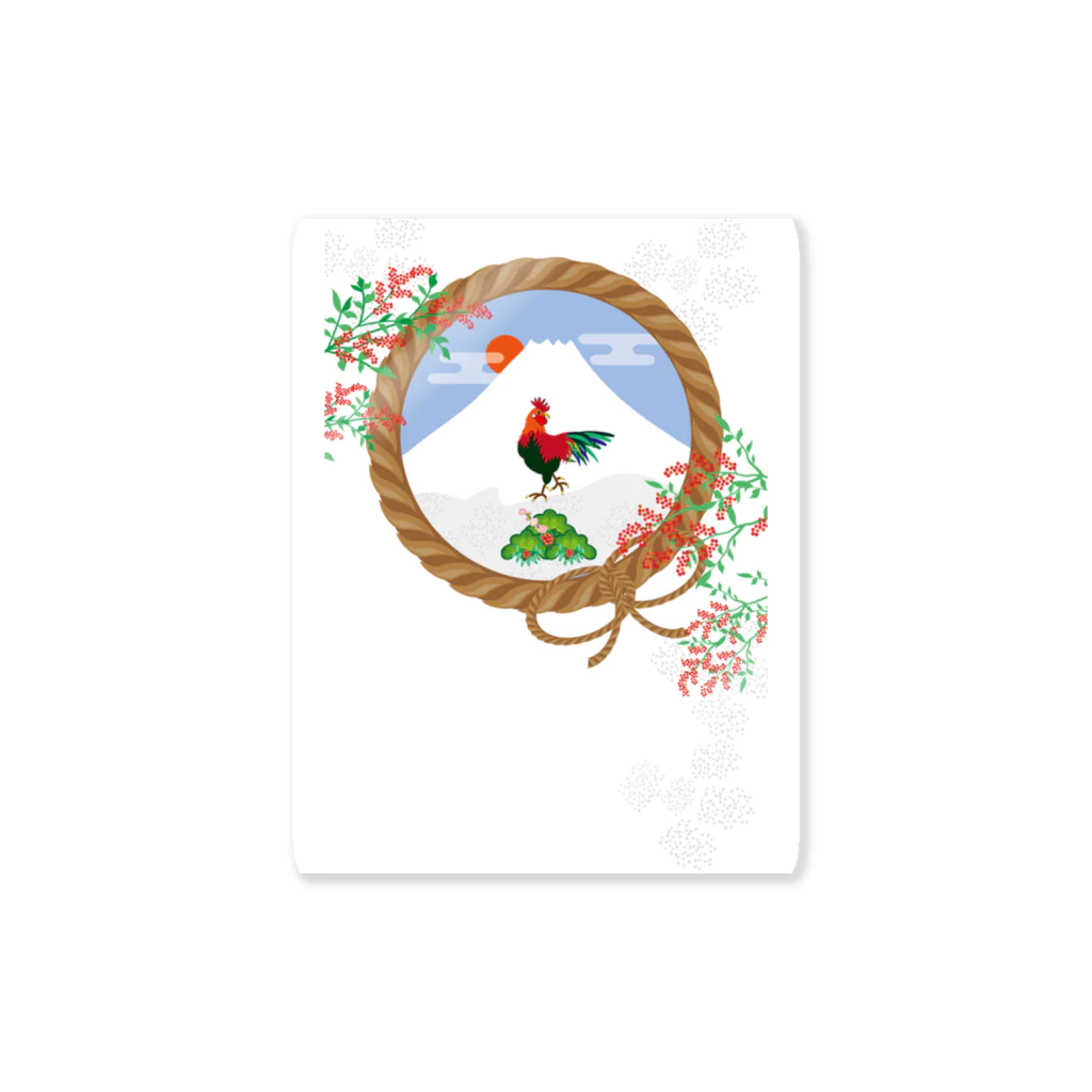 ジルトチッチのデザインボックスの酉年の鶏のイラストgoods Sticker