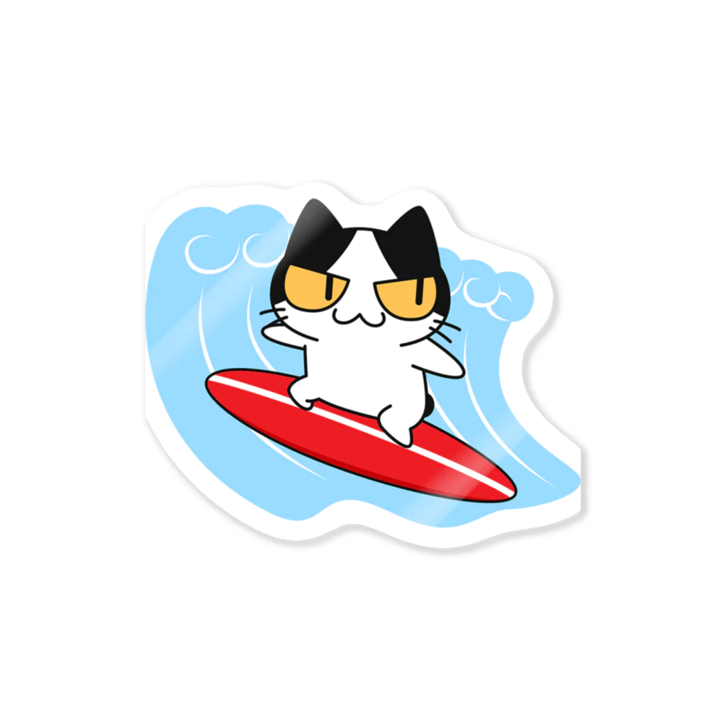 アクセルスタイルのねこサーフィン Sticker