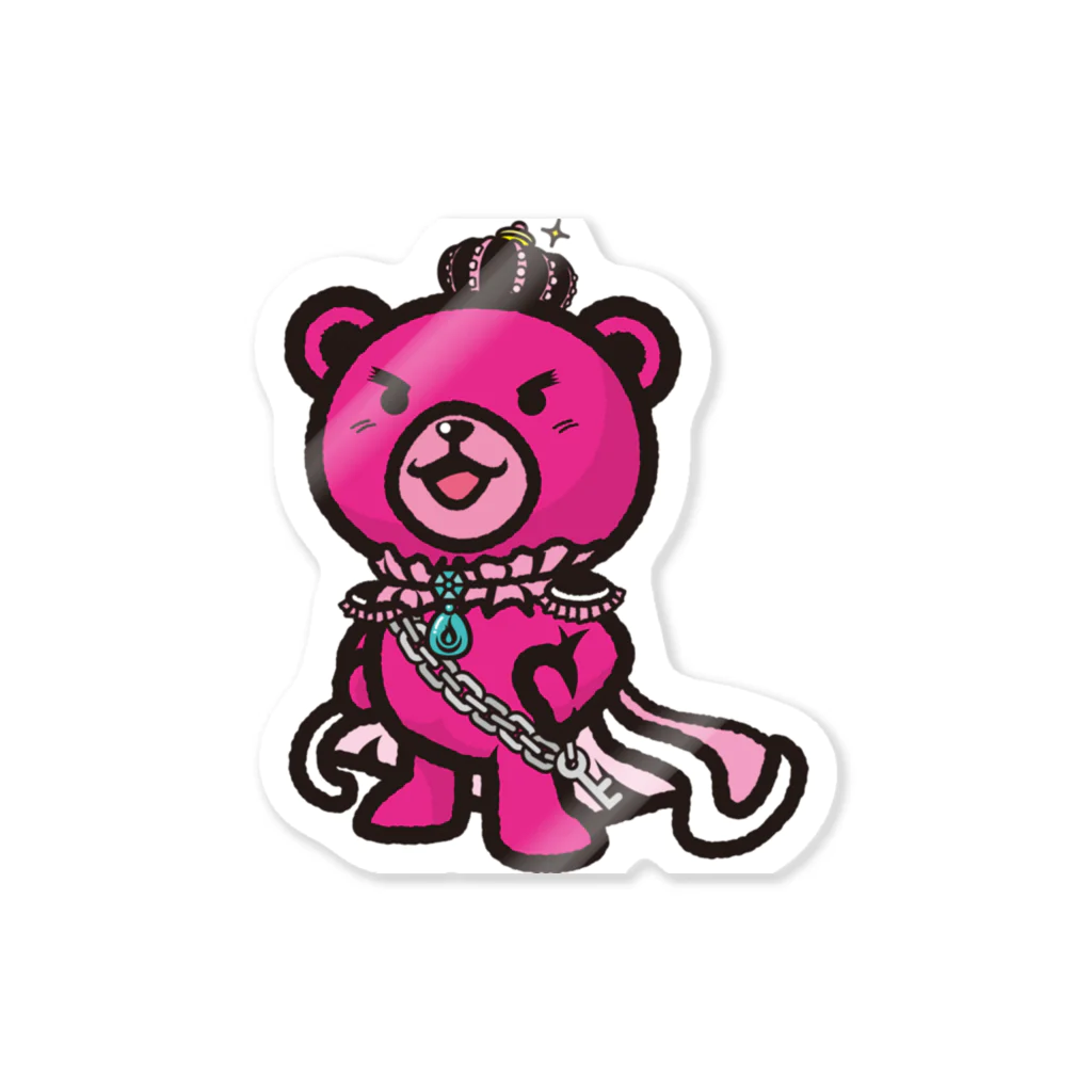 BASE forのBASEfor Bear Pink ステッカー