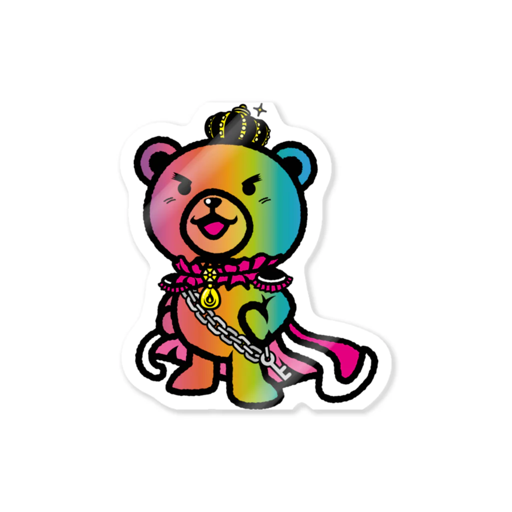 BASE forのBASEfor BEAR Rainbow ステッカー