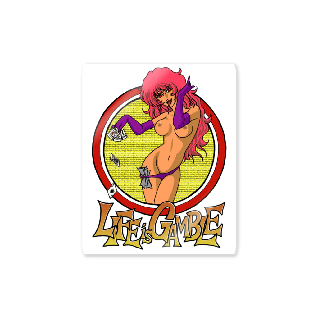 ＬｉＧのLIFE is GAMBLE Sticker