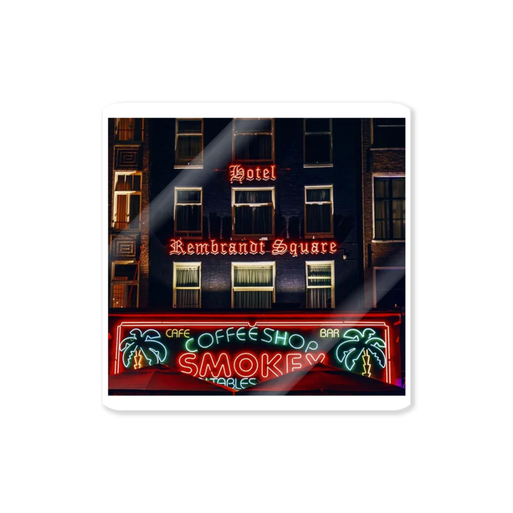 kzzzkのAmsterdam　coffee shop ステッカー