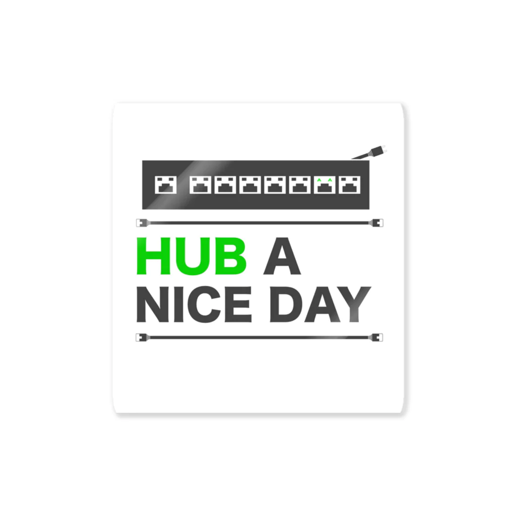 はちのHUB A NICE DAY Sticker