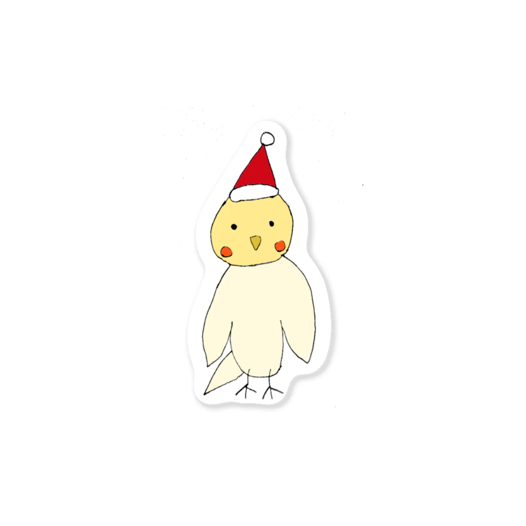 てつはなのイラストグッズ販売のピーちゃんクリスマス Sticker