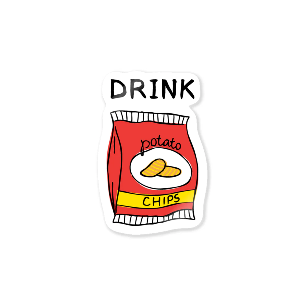 gemgemshopのポテチは飲み物 Sticker