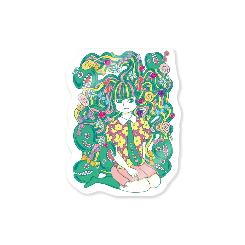 tobe-grapeのメドゥーサの少女 Sticker