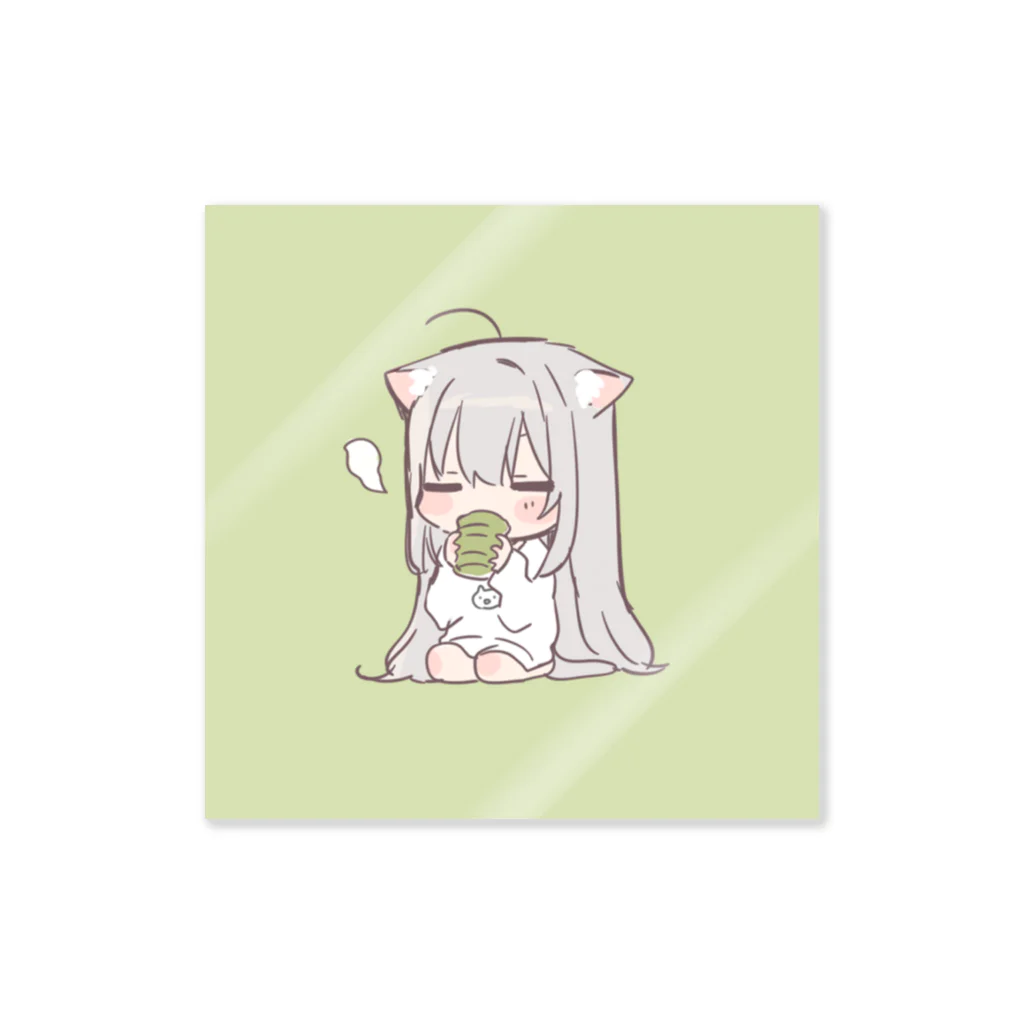 まふゆのmafu green Sticker