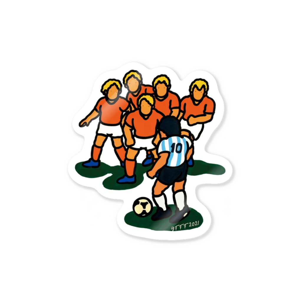 ヨコハマ・フットボール映画祭メガストアの永遠の10番 Sticker