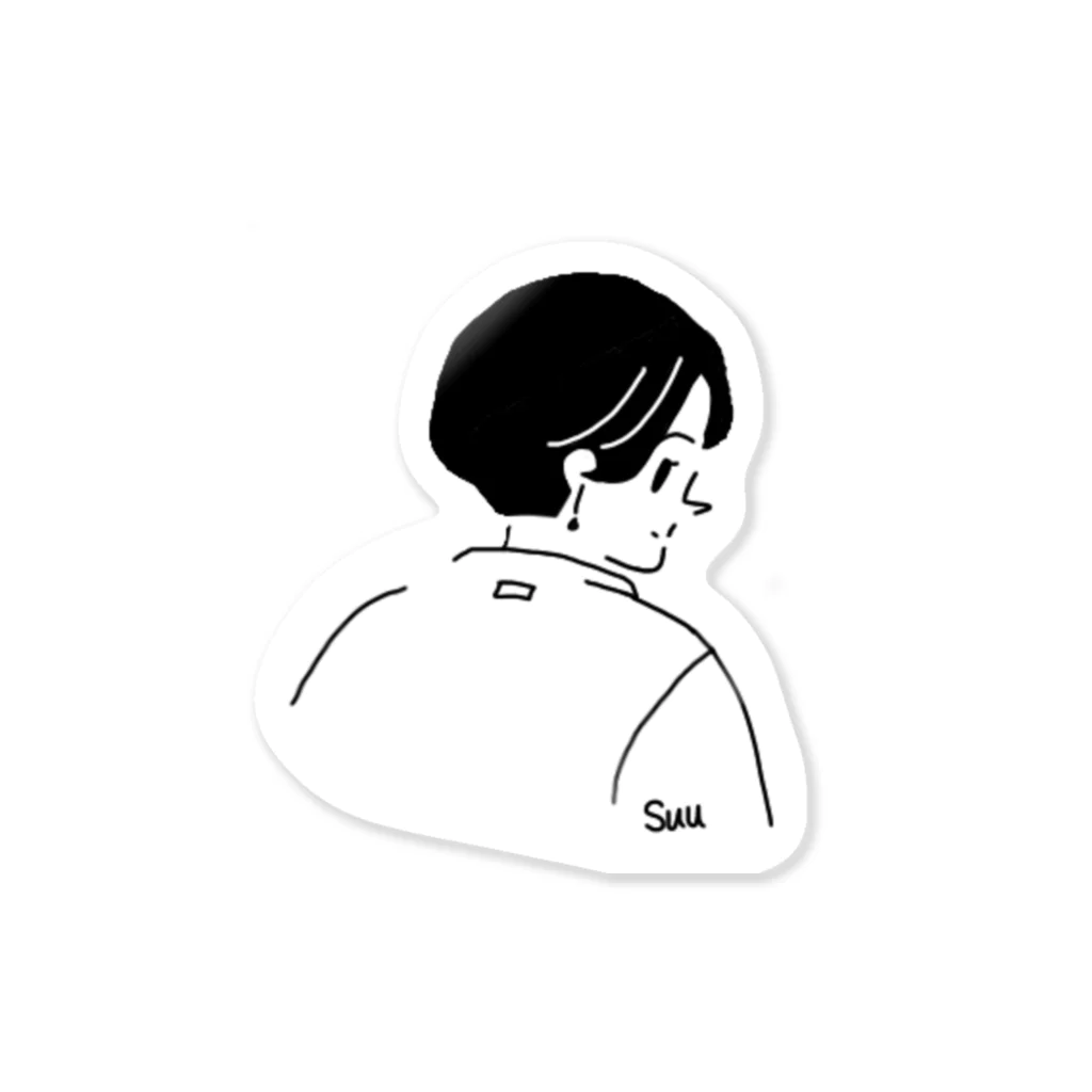 suu.のショートの女の子 Sticker