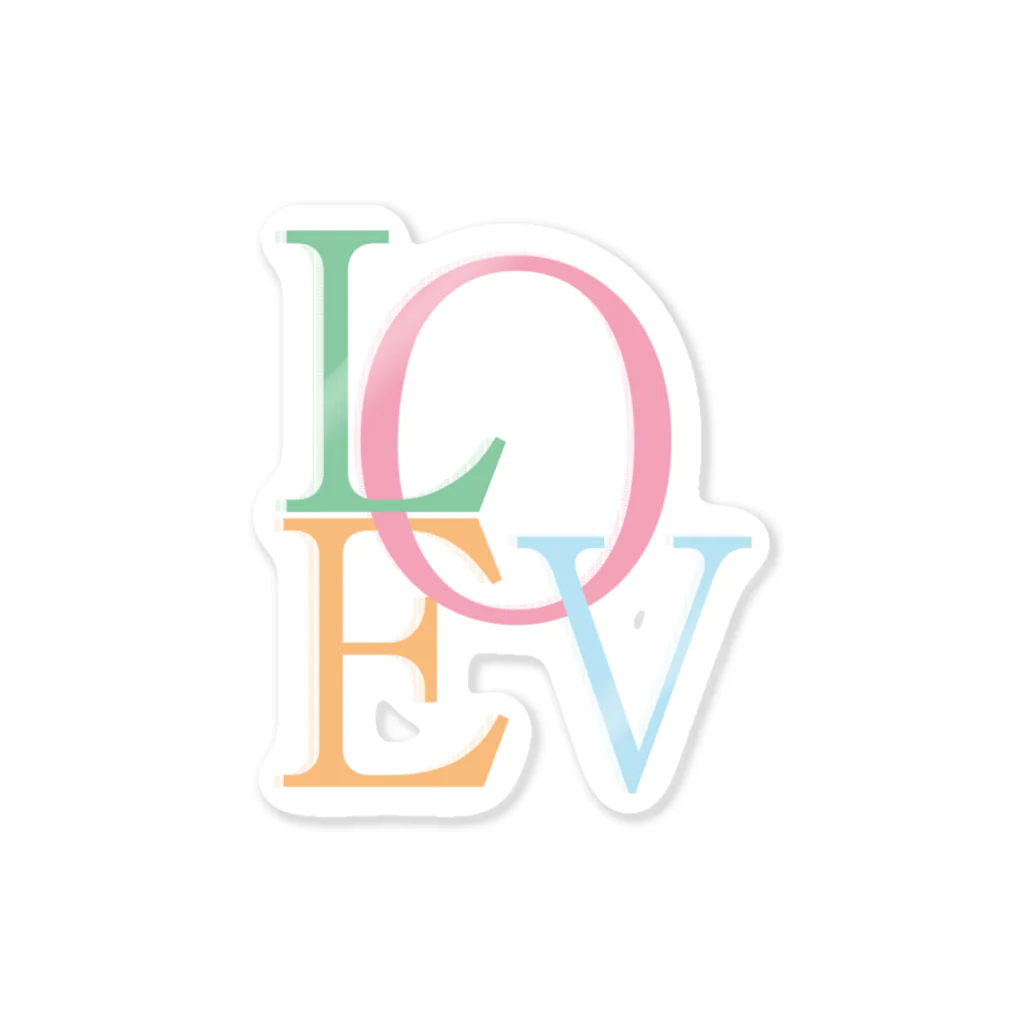 パソコン教室ビギナーのLOVE Sticker