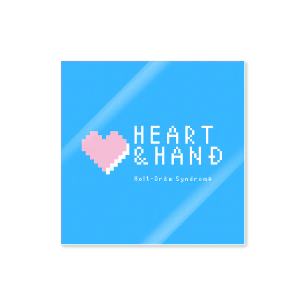 ハート&ハンドのHeart & Hand のスカイブルーのオリジナルアイテム Sticker