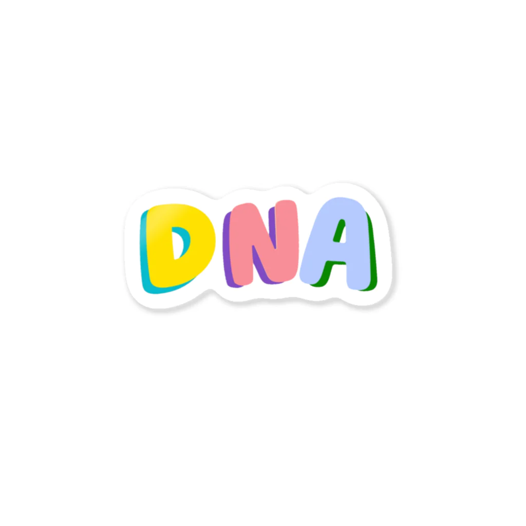 🍎デグーと服と雑貨屋さん🍏の💙💛DNA💚💜  dna 英文字グッズ Sticker