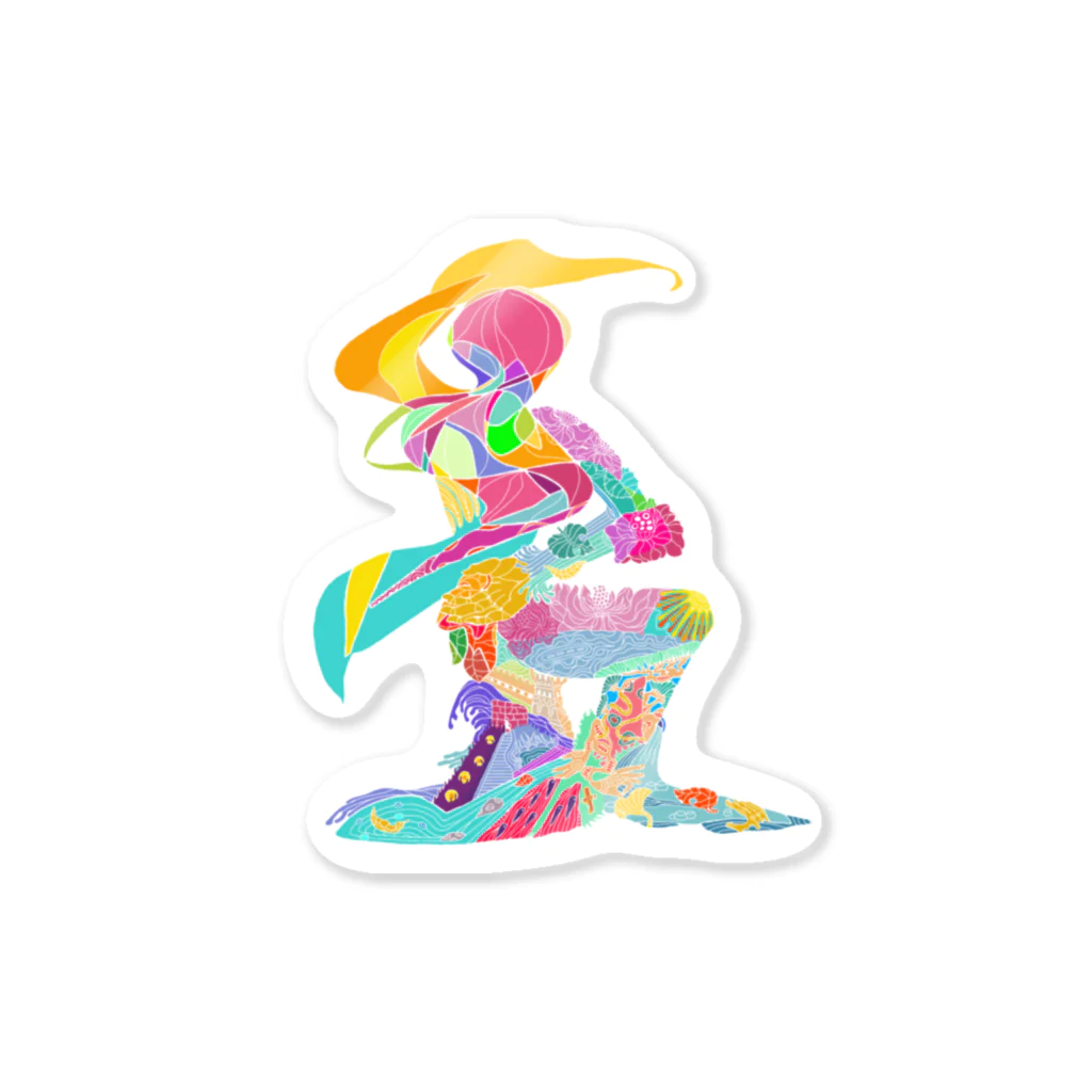 Mirai Gotoのdancers 009 Sticker