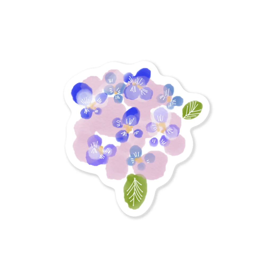 イラストレーター yasijunの君の名は紫陽花 Sticker