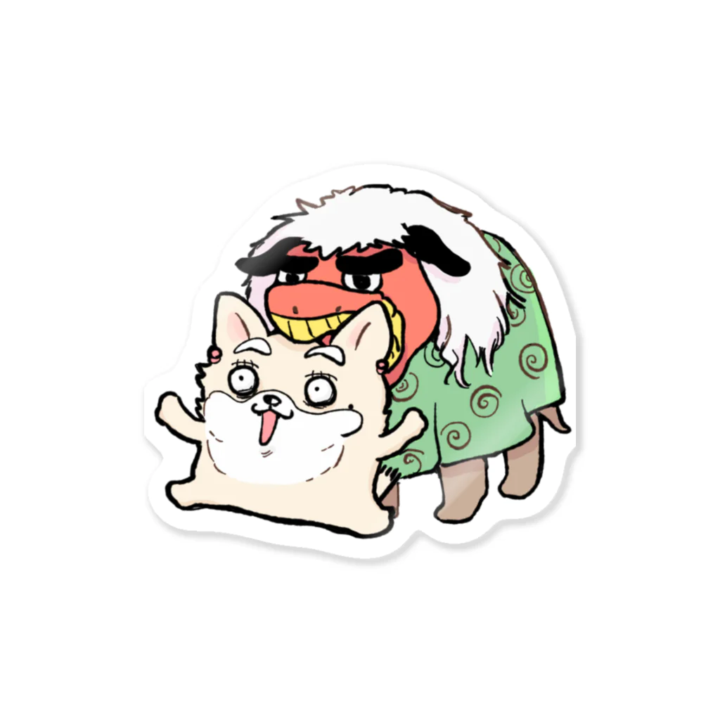 はしもとかとうの獅子舞プロちゃん Sticker