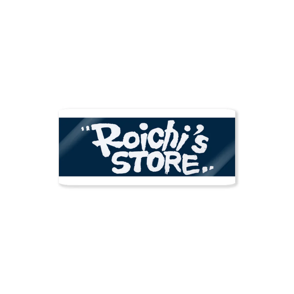 Roichi’s STORE.のショップロゴさん(ネイビー) ステッカー