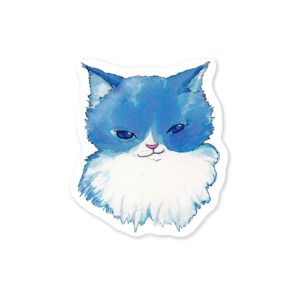 mitoakaのニヤリと笑うねこ Sticker